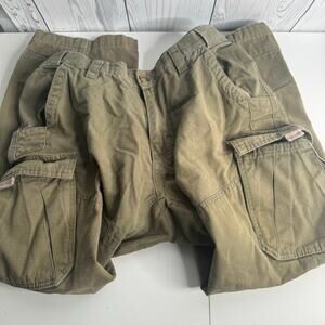 Guide Gear Cargo Pants Mens 30x25 Ripstop Elastic Waist Pockets Outdoor Hiking